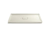 KOHLER K-9479 Archer 60" x 36" alcove shower base, center drain, biscuit