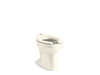 KOHLER K-96053 Wellcomme Ultra Floor-mount top spud flushometer bowl, biscuit