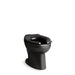 KOHLER K-96053-L Wellcomme Ultra Floor-mount top spud flushometer bowl with bedpan lugs, black black