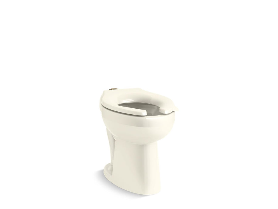 KOHLER K-96057 Highcliff Ultra Floor-mount top spud flushometer bowl, biscuit