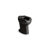 KOHLER K-96057 Highcliff Ultra Floor-mount top spud flushometer bowl, black black
