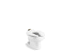 KOHLER K-96064-SS Primary Elongated floor-mount flushometer bowl, antimicrobial finish, white