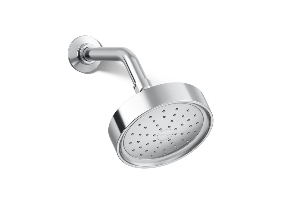 KOHLER K-965 Purist Single-function Showerhead, 2.5 GPM, polished chrome
