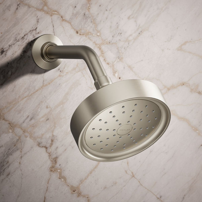 KOHLER K-965 Purist Single-function Showerhead, 2.5 GPM, vibrant brushed nickel - view 5