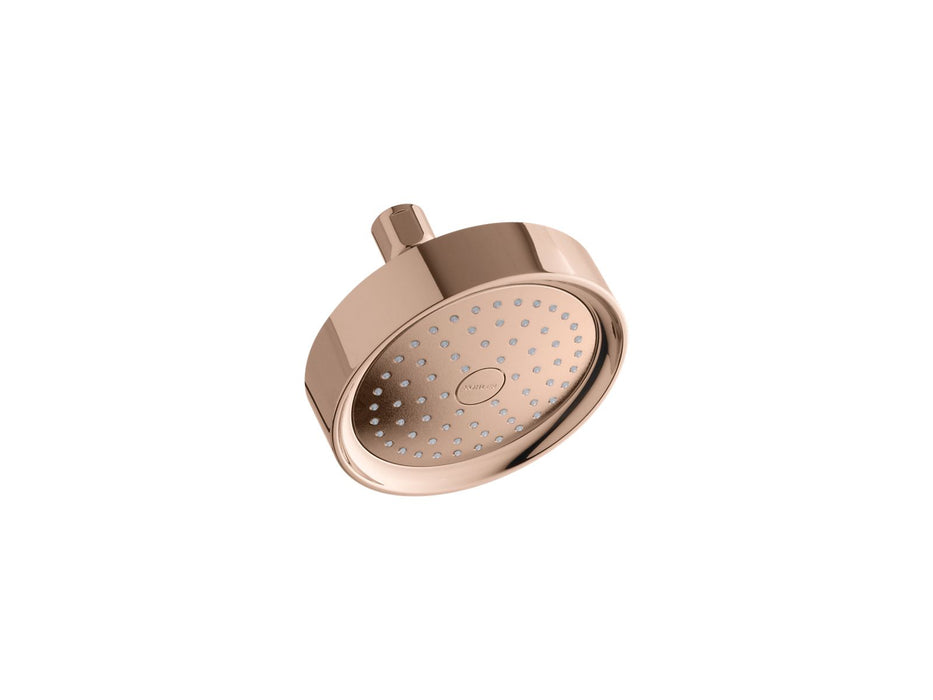 KOHLER K-965 Purist Single-function Showerhead, 2.5 GPM, vibrant rose gold