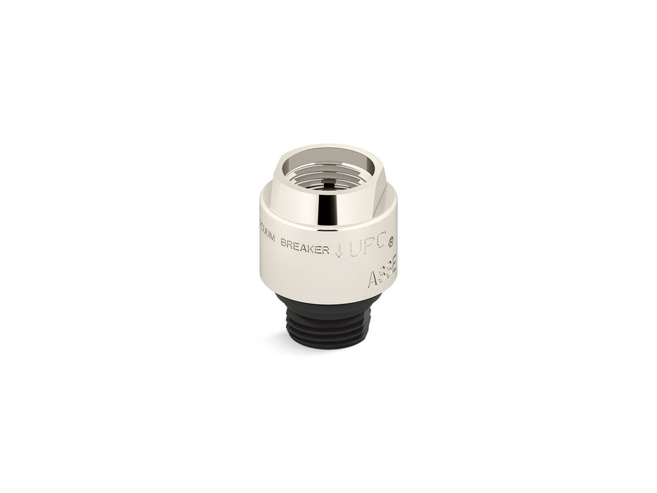 KOHLER K-9660 Persona Vacuum breaker, 1/2" x 1/2", vibrant polished nickel