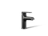 KOHLER K-97060-4 Hint Single-handle bathroom sink faucet, 1.2 gpm, matte black