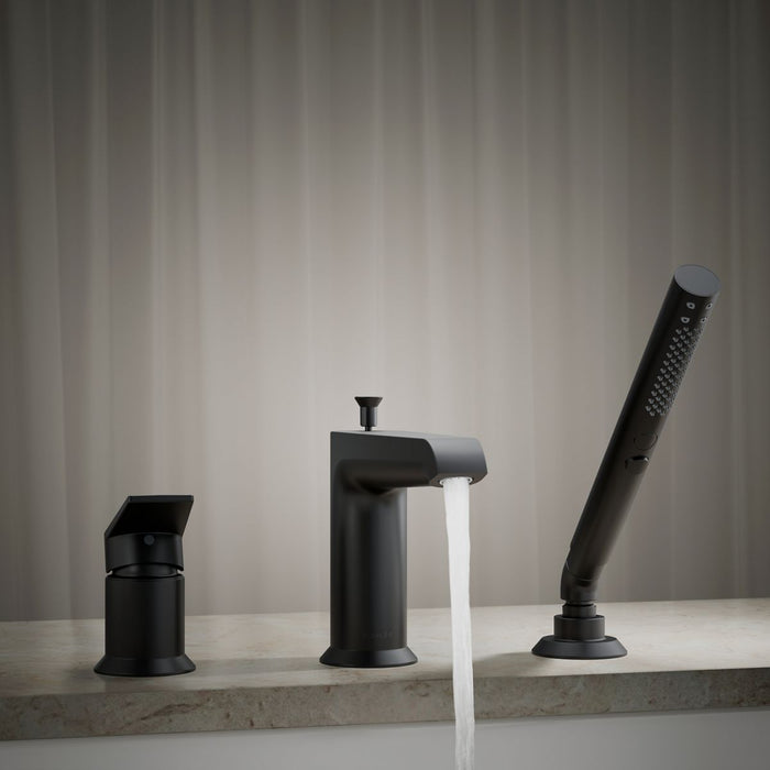 KOHLER K-97070-4 Hint Deck-mount bath faucet with handshower, matte black - view 5