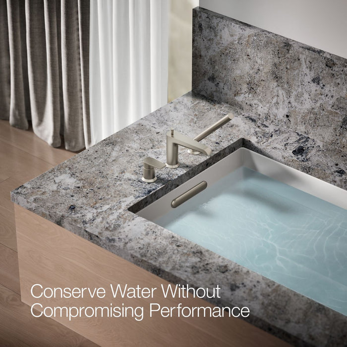KOHLER K-97070-4 Hint Deck-mount bath faucet with handshower, vibrant brushed nickel - view 4