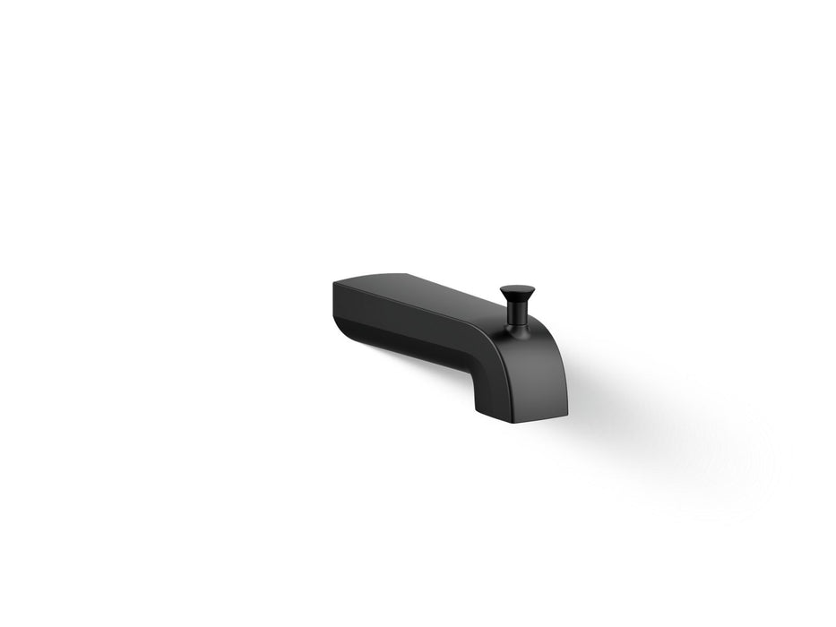 KOHLER K-97089 Pitch Wall-mount diverter bath spout, matte black