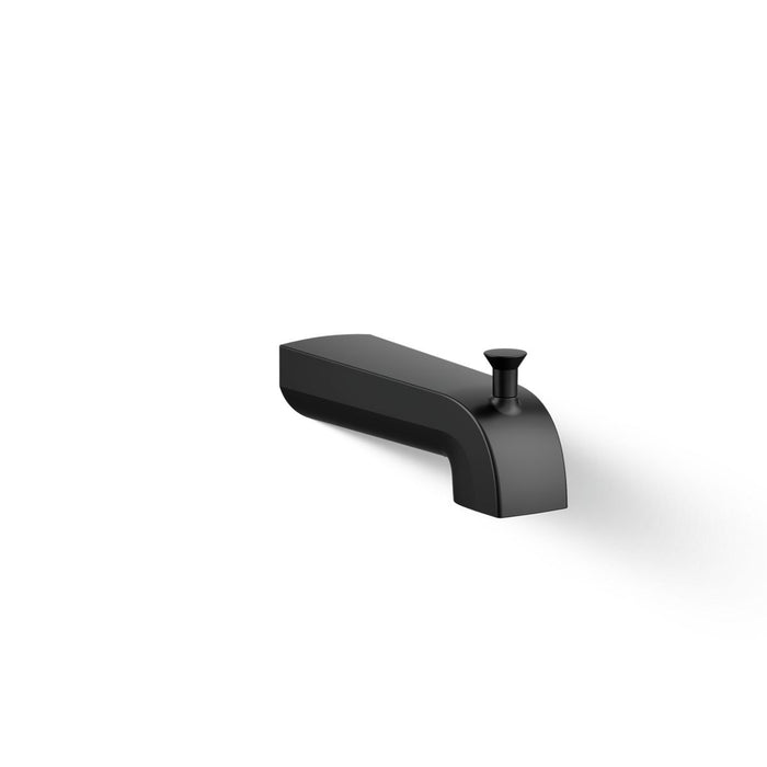 KOHLER K-97089 Pitch Wall-mount diverter bath spout, matte black - view 2