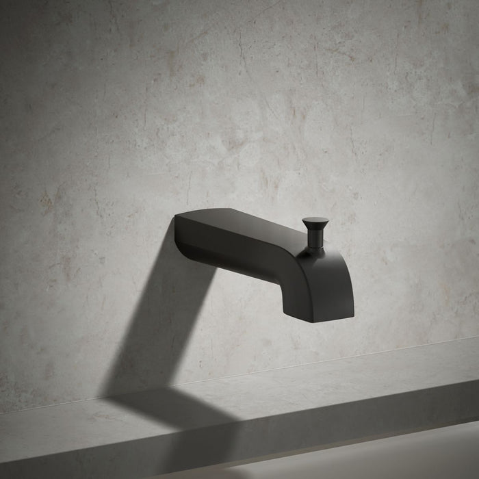 KOHLER K-97089 Pitch Wall-mount diverter bath spout, matte black - view 4