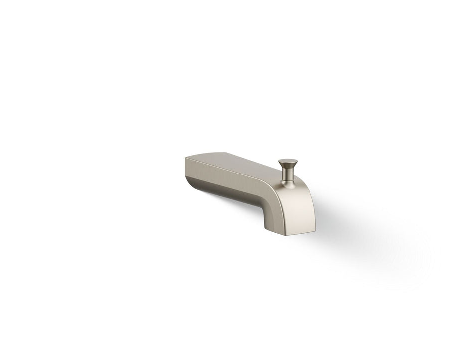KOHLER K-97089 Pitch Wall-mount diverter bath spout, vibrant brushed nickel