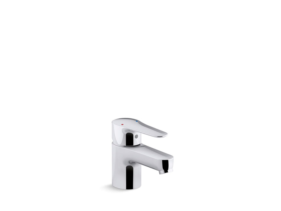 KOHLER K-97282-4 July Centerset commercial lavatory faucet with pop-up drain, ground joints, 1.5 gpm spray and 5" lever...