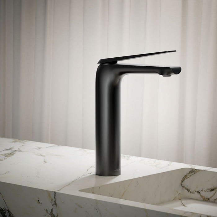 KOHLER K-97347-4K Avid Tall single-handle bathroom sink faucet, 1.0 gpm, matte black - view 5