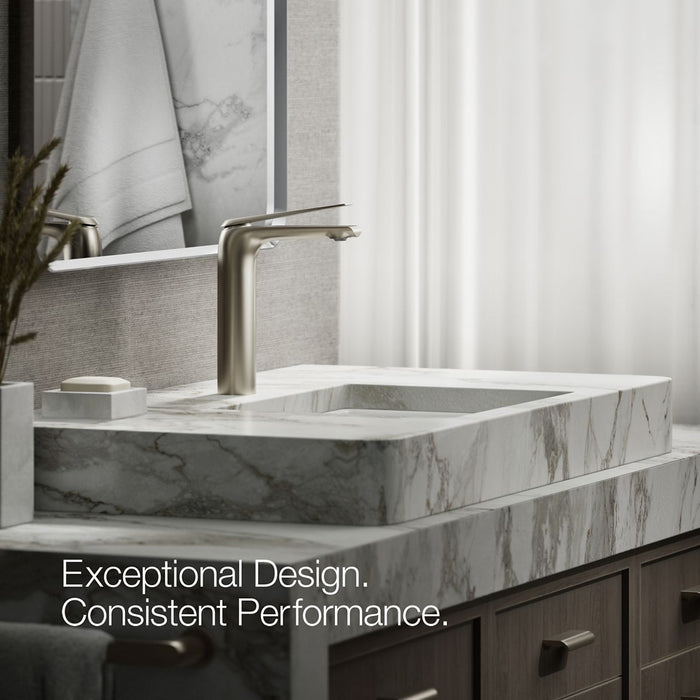 KOHLER K-97347-4K Avid Tall single-handle bathroom sink faucet, 1.0 gpm, vibrant brushed nickel - view 5