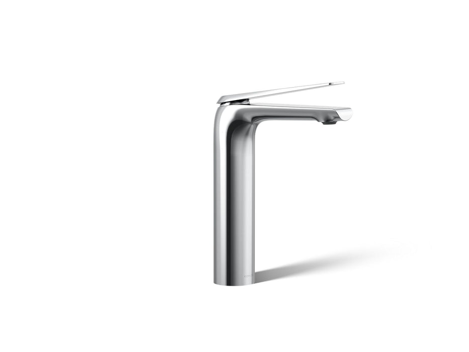 KOHLER K-97347-4N Avid Tall single-handle bathroom sink faucet, 0.5 gpm, polished chrome