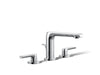 KOHLER K-97352-4 Avid Widespread bathroom sink faucet, 1.2 gpm, polished chrome