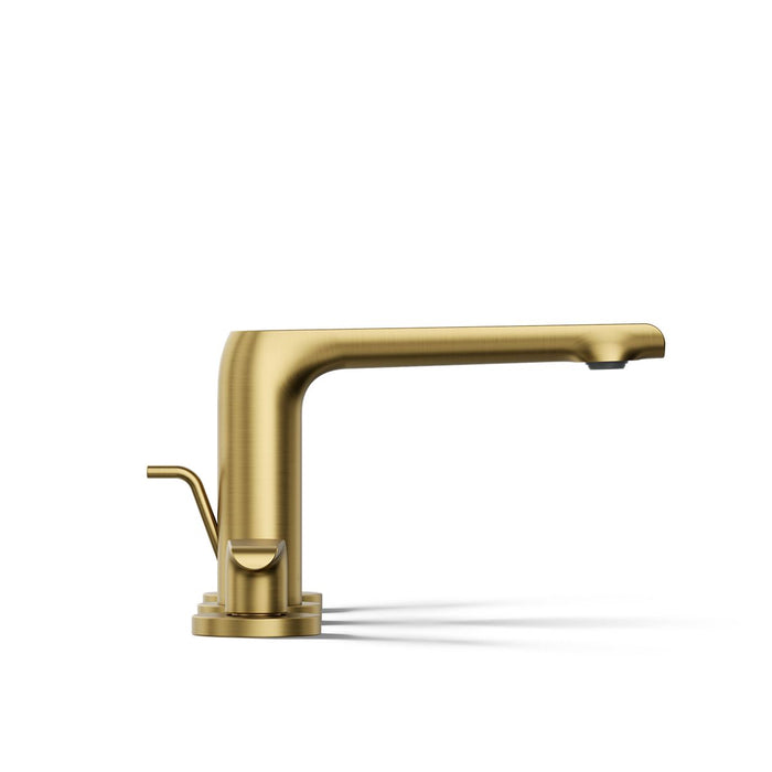 KOHLER K-97352-4 Avid Widespread bathroom sink faucet, 1.2 gpm, vibrant brushed moderne brass - view 3