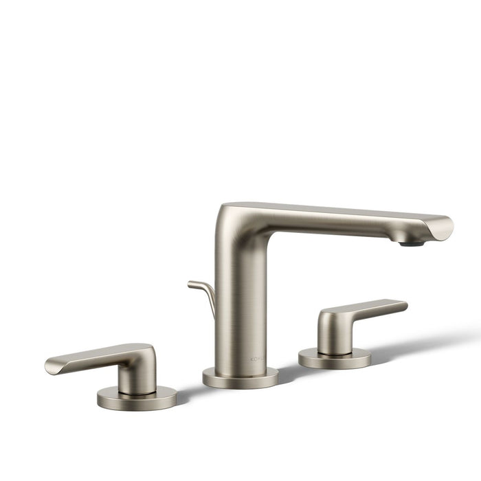 KOHLER K-97352-4 Avid Widespread bathroom sink faucet, 1.2 gpm, vibrant brushed nickel - view 3