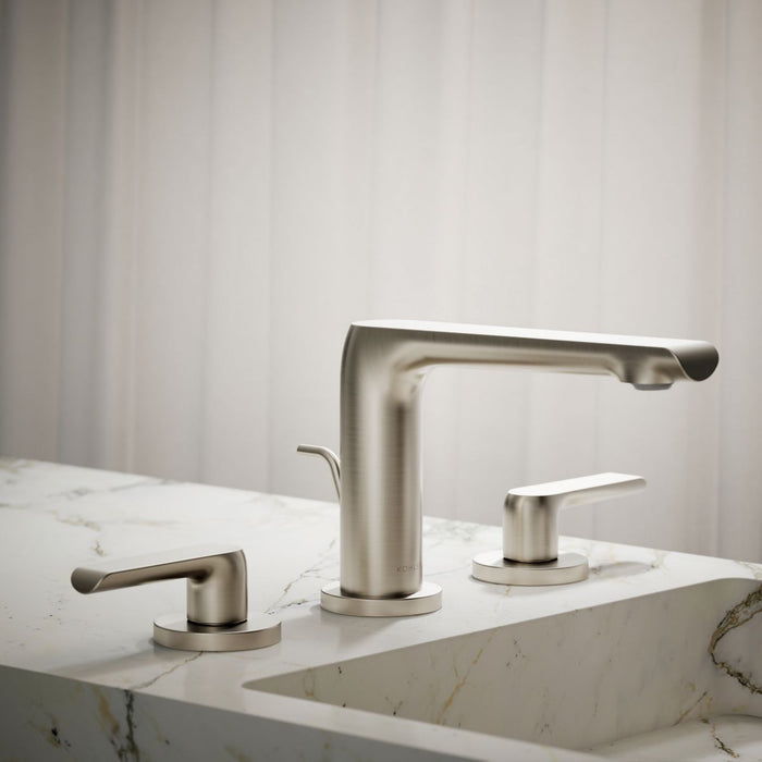 KOHLER K-97352-4 Avid Widespread bathroom sink faucet, 1.2 gpm, vibrant brushed nickel - view 5