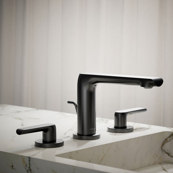KOHLER K-97352-4N Avid Widespread bathroom sink faucet, 0.5 gpm, matte black - view 3