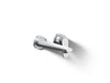 KOHLER K-97358-4 Avid Wall-mount bathroom sink faucet, 1.2 gpm, polished chrome