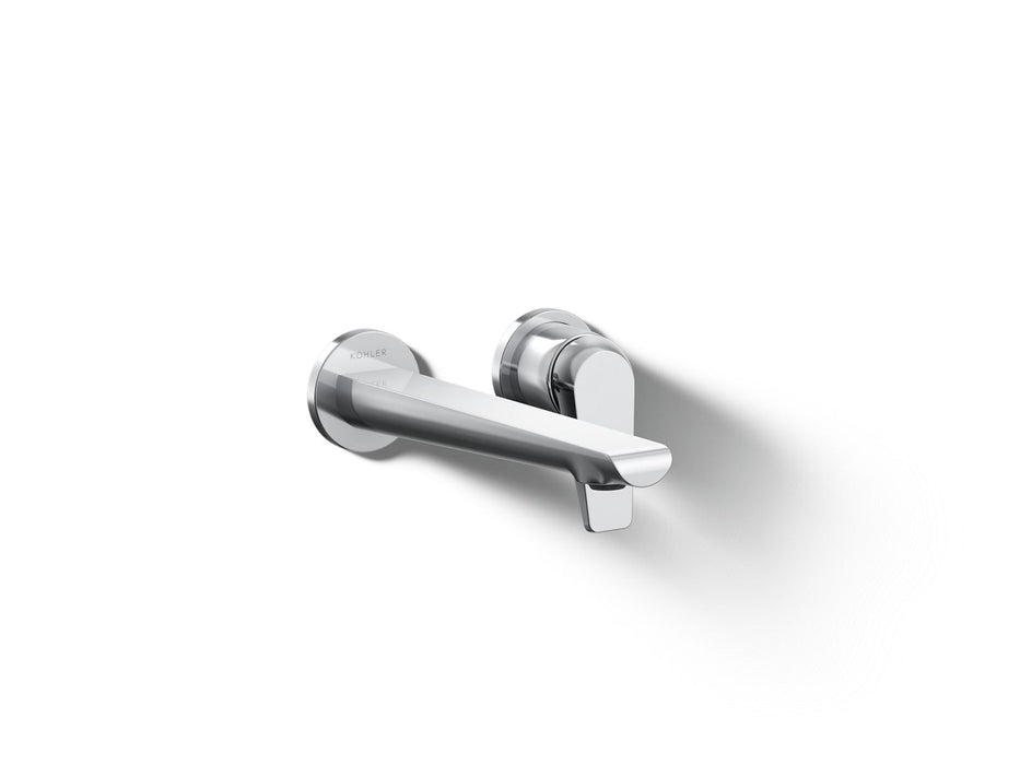 KOHLER K-97358-4 Avid Wall-mount bathroom sink faucet, 1.2 gpm, polished chrome