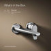 KOHLER K-97358-4 Avid Wall-mount bathroom sink faucet, 1.2 gpm, polished chrome - view 5