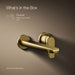 KOHLER K-97358-4 Avid Wall-mount bathroom sink faucet, 1.2 gpm, vibrant brushed moderne brass - view 5
