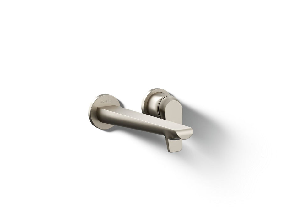 KOHLER K-97358-4 Avid Wall-mount bathroom sink faucet, 1.2 gpm, vibrant brushed nickel