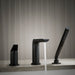 KOHLER K-97360-4 Avid Deck-mount bath faucet with handshower, matte black - view 5