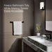 KOHLER K-97494 Avid 18" towel bar, matte black - view 5