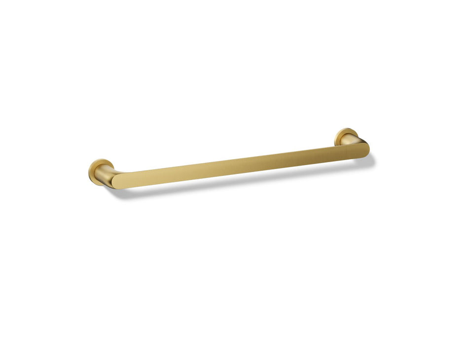 KOHLER K-97494 Avid 18" towel bar, vibrant brushed moderne brass
