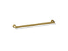 KOHLER K-97495 Avid 24" towel bar, vibrant brushed moderne brass