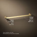 KOHLER K-97495 Avid 24" towel bar, vibrant brushed moderne brass - view 5