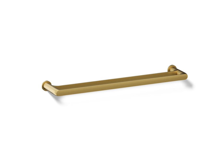 KOHLER K-97496 Avid 24" double towel bar, vibrant brushed moderne brass