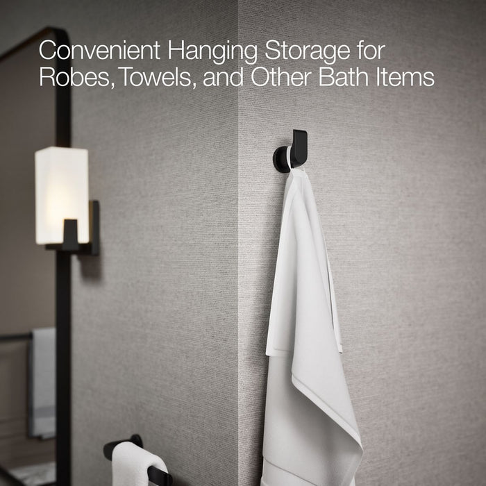 KOHLER K-97499 Avid Robe hook, matte black - view 5