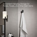 KOHLER K-97499 Avid Robe hook, matte black - view 5