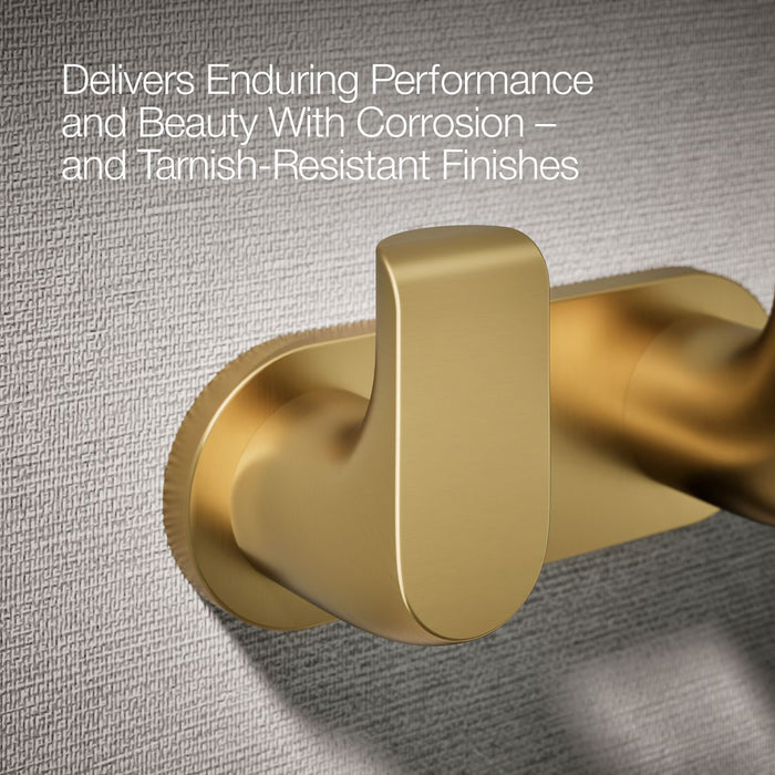 KOHLER K-97500 Avid Double robe hook, vibrant brushed moderne brass - view 5