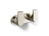 KOHLER K-97500 Avid Double robe hook, vibrant brushed nickel