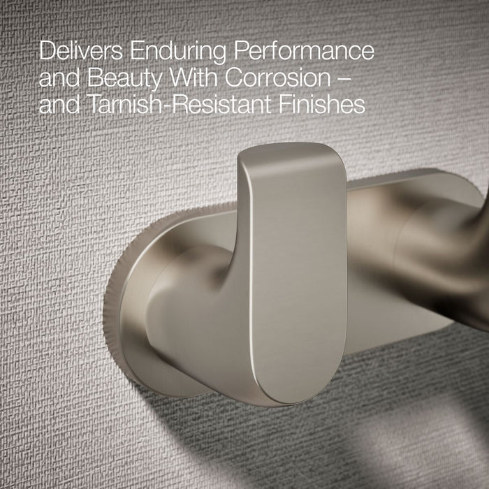 KOHLER K-97500 Avid Double robe hook, vibrant brushed nickel - view 5