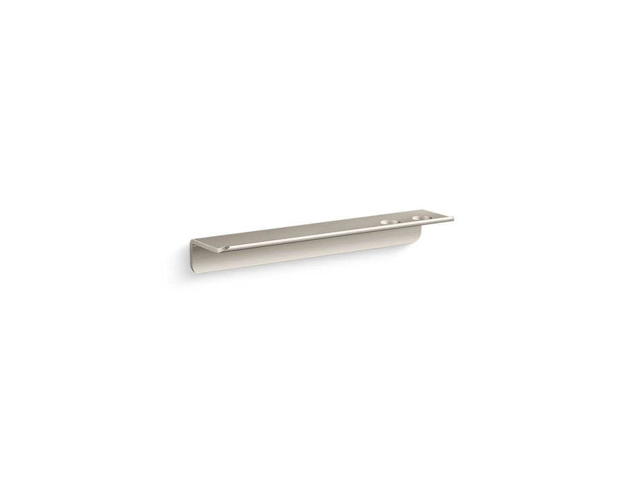 KOHLER K-97622 Choreograph 14" Floating Shower Shelf, Anodized Brushed Nickel - 3/4 view of product