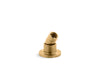 KOHLER K-977 Stillness Deck-mount Handshower Holder with Hoses, vibrant brushed moderne brass