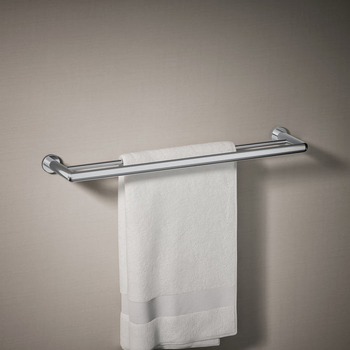 KOHLER K-97890 Kumin 24" double towel bar, polished chrome - view 3