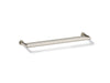 KOHLER K-97890 Kumin 24" double towel bar, vibrant brushed nickel