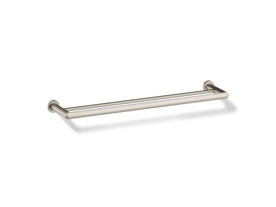 KOHLER K-97890 Kumin 24" double towel bar, vibrant brushed nickel