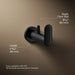 KOHLER K-97897 Kumin Robe hook, matte black - view 5
