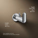 KOHLER K-97897 Kumin Robe hook, polished chrome - view 4