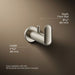 KOHLER K-97897 Kumin Robe hook, vibrant brushed nickel - view 2